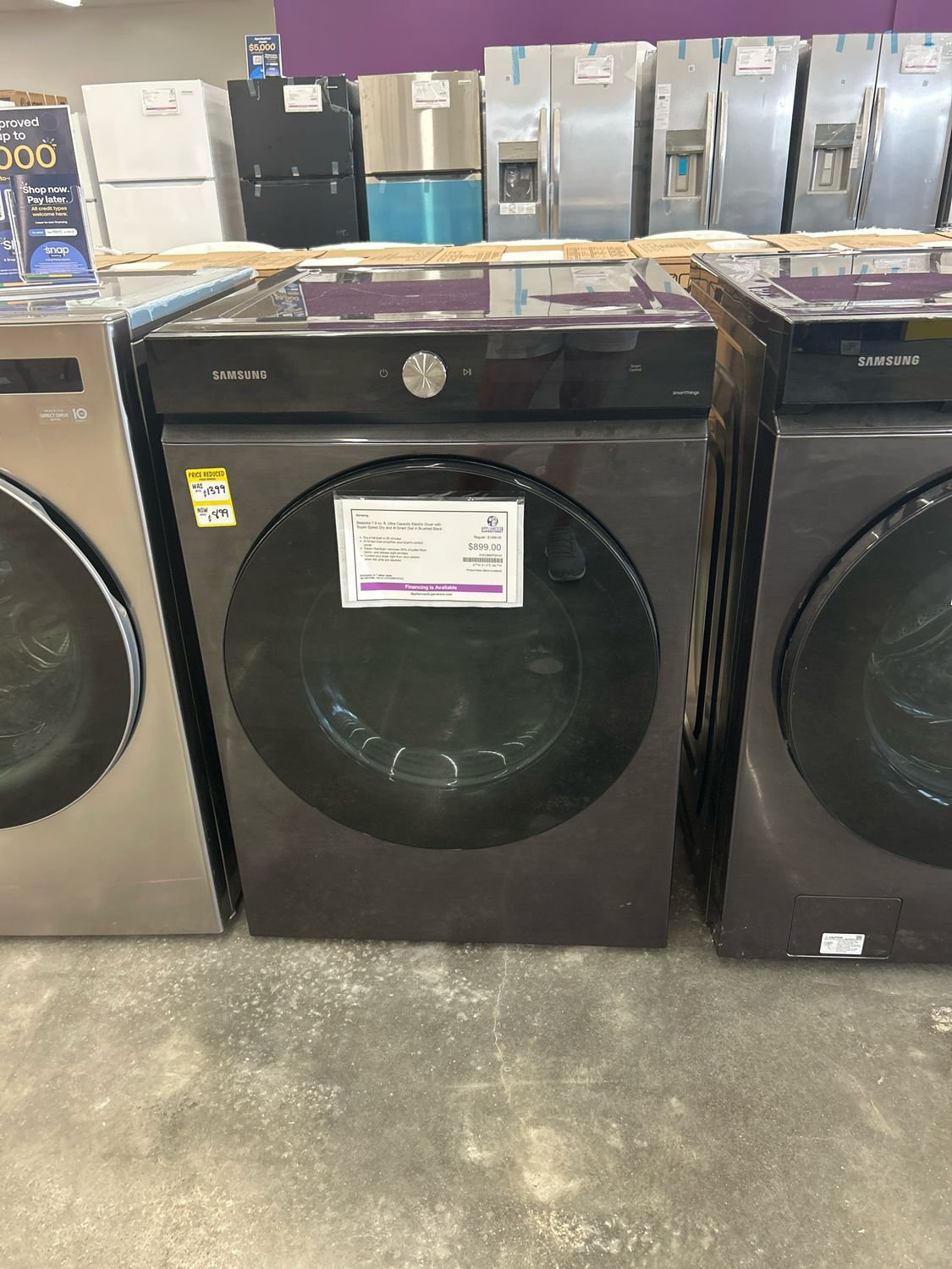 Samsung Bespoke 7.6 Cu Ft Capacity Electric Dryer DVE53BB8700VA3