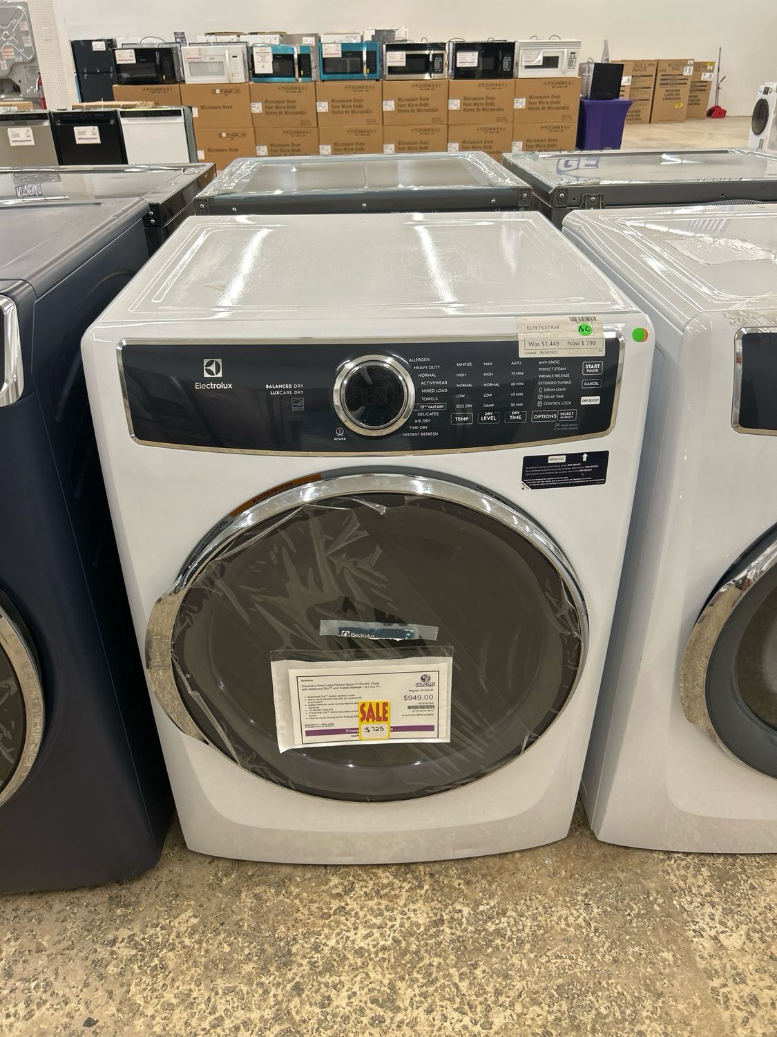 Electrolux ELFE7637AW Front Load Dryer With Balanced Dry - MHC 2