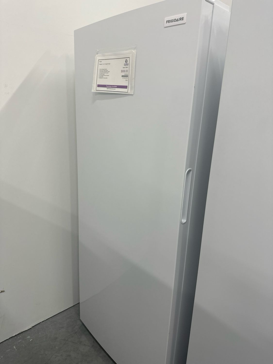 Frigidaire FFFU13F2VW 13 Cu. Ft Upright Freezer NIB