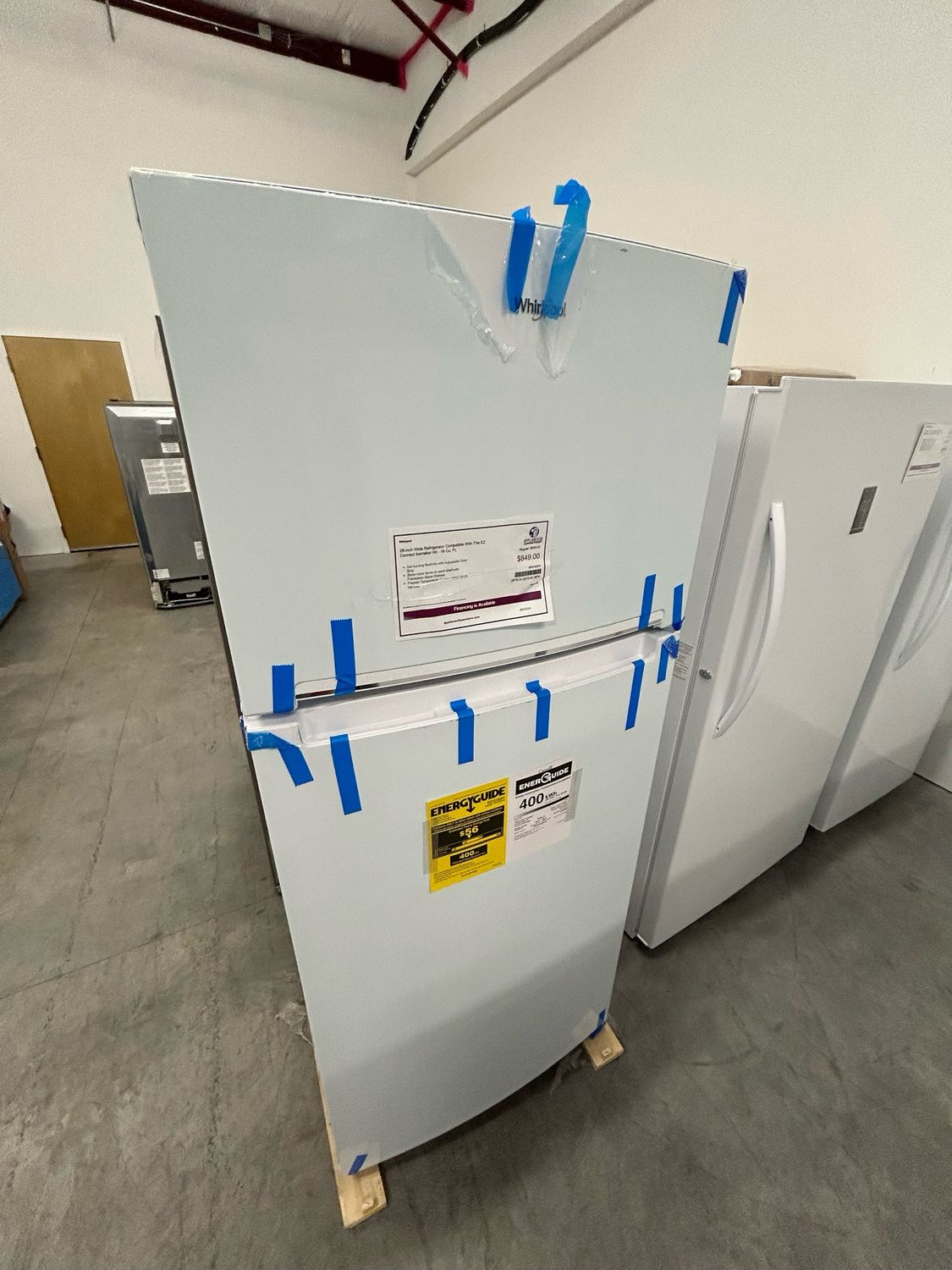 Whirlpool 28-inch Wide Refrigerator Compatible With The EZ Connect Icemaker Kit - 18 Cu. Ft. NEW