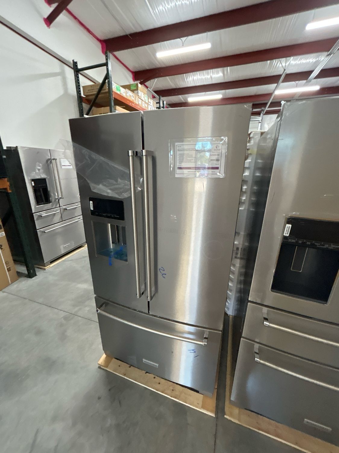 Kitchenaid KRFF577KPS 26.8 Cu. Ft. Standard-Depth French Door Refrigerator with Exterior Ice and Water Dispenser