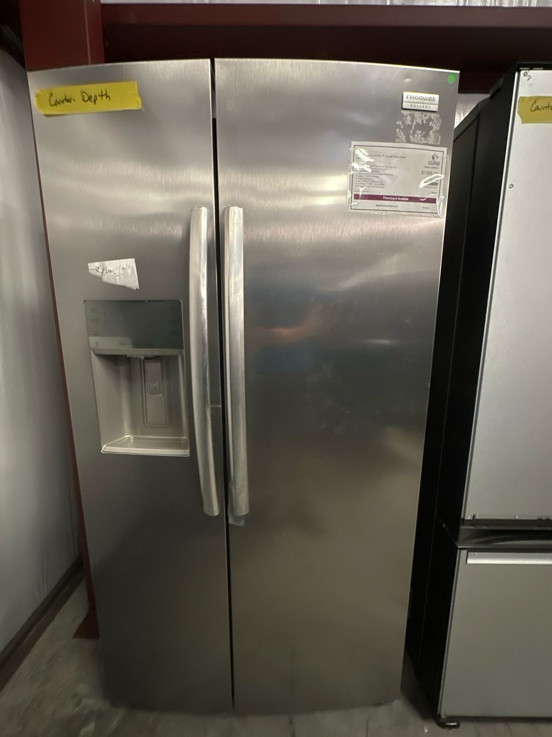 Frigidaire Gallery GRFC2353AF 26.2 Cu. Ft. Counter-Depth Side-by-Side Door Refrigerator 