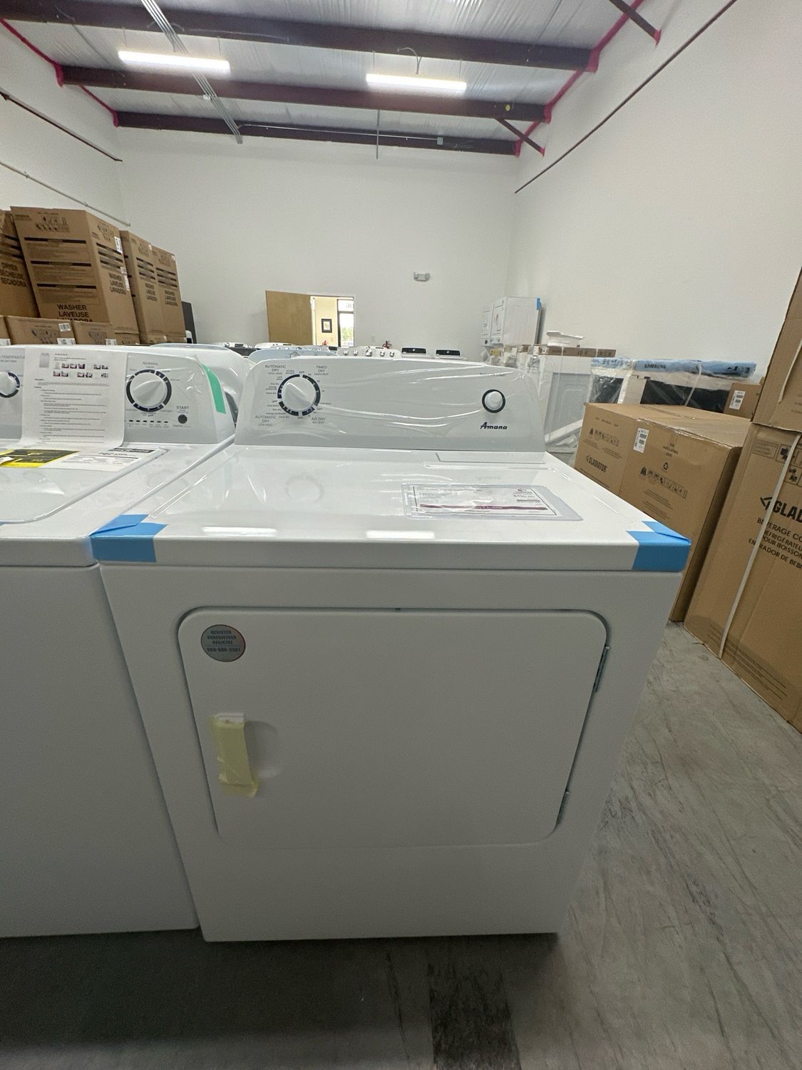 Amana NED4655EW 6.5 cu. ft. Electric Dryer with Wrinkle Prevent Option