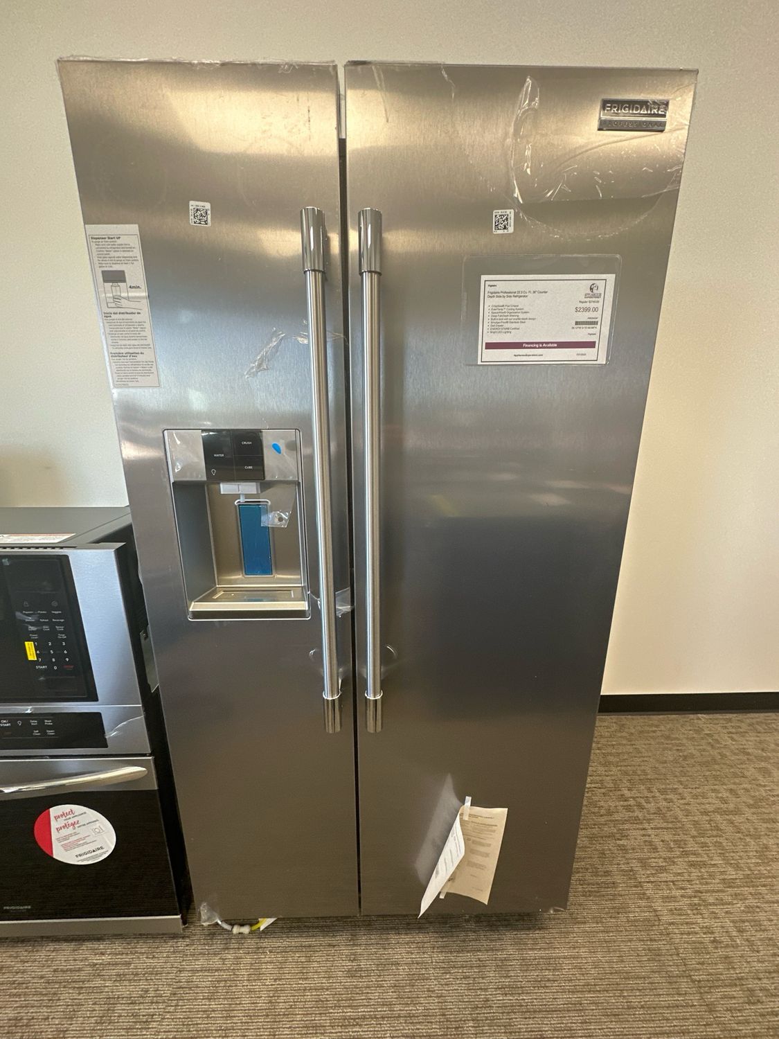 Frigidaire Professional 22.3 Cu. Ft. 36&quot; Counter Depth Side by Side Refrigerator PRSC2222AF