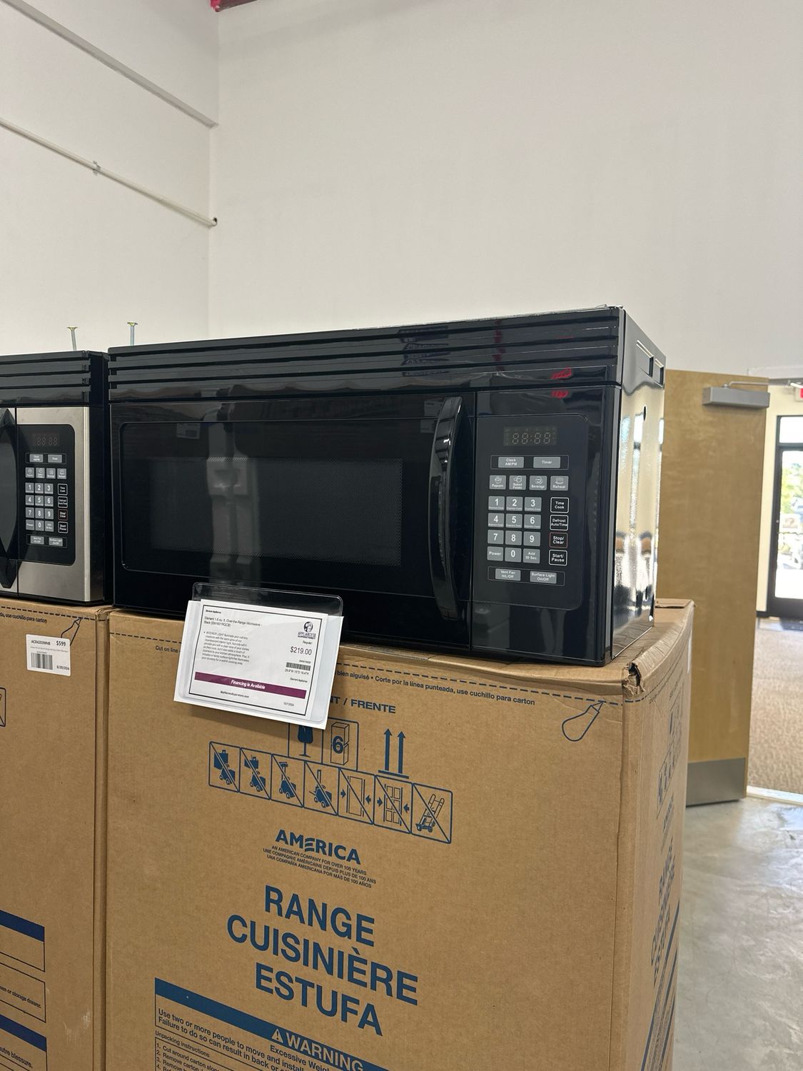 Element EM1601RQCB 1.6 cu. ft. Over-the-Range Microwave - Black