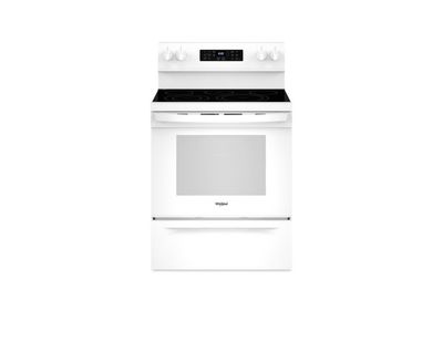 Whirlpool 30-inch Energy Star Electric Range with Air Cooking Technology, No Preheat Air Fry and Air Baking and Self Clean WFES5030RW