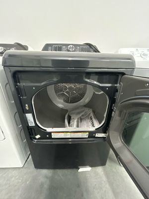 GE Profile™ ENERGY STAR® 7.4 cu. ft. Capacity Smart aluminized alloy drum Electric Dryer with Sanitize Cycle and Sensor Dry PTD70EBPTDGOB