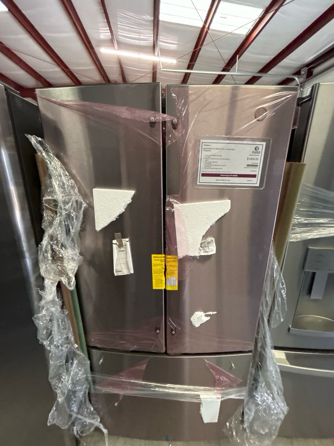GE GNE25JYKFS 24.7 Cu. Ft. French-Door Refrigerator Open-Box MHC