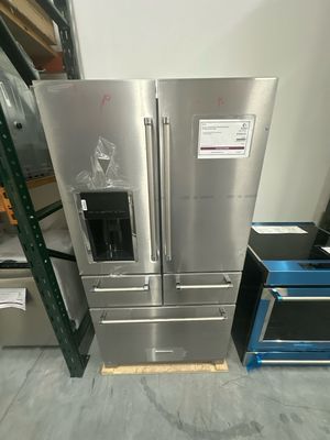 KitchenAid KRMF706ESS 25.8 Cu. Ft. 36&quot; Multi-Door Freestanding Refrigerator with Platinum Interior Design