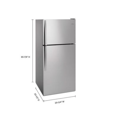 Top Freezer Refrigerator WRT318FMDM 30 inch Wide 18 cu. ft. Whirlpool SS