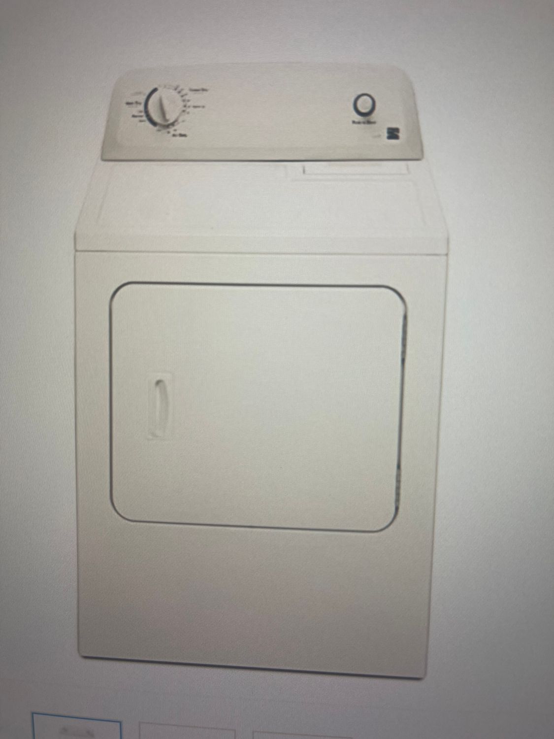 Kenmore 6.5 cu ft Electric Dryer White 60222