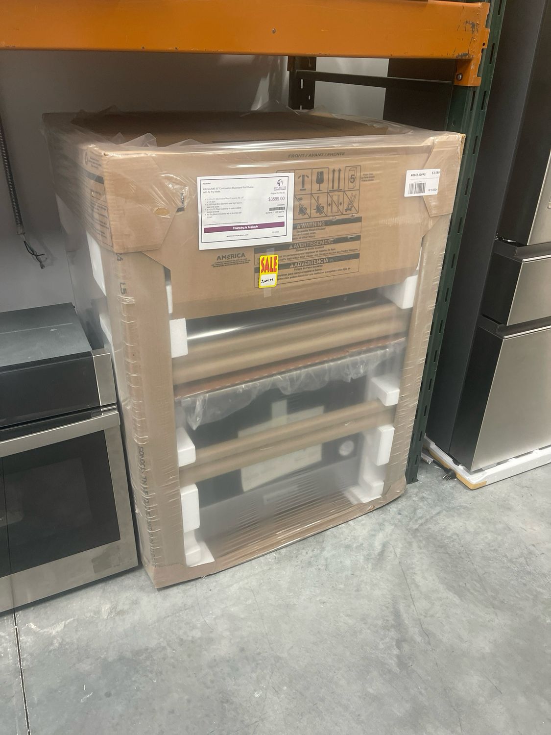 KitchenAid KOEC530PPS 30 inch Combination Microwave Wall Ovens with Air Fry Mode.