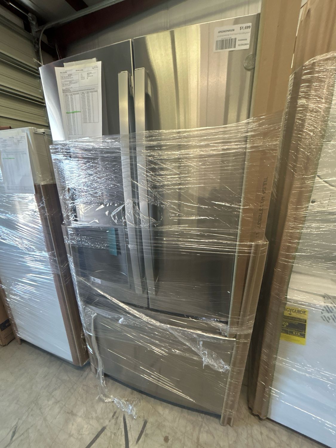 GE GFE28GYNFS French Door Refrigerator  27.7 Cu. Ft. Fingerprint Resistant SS LED