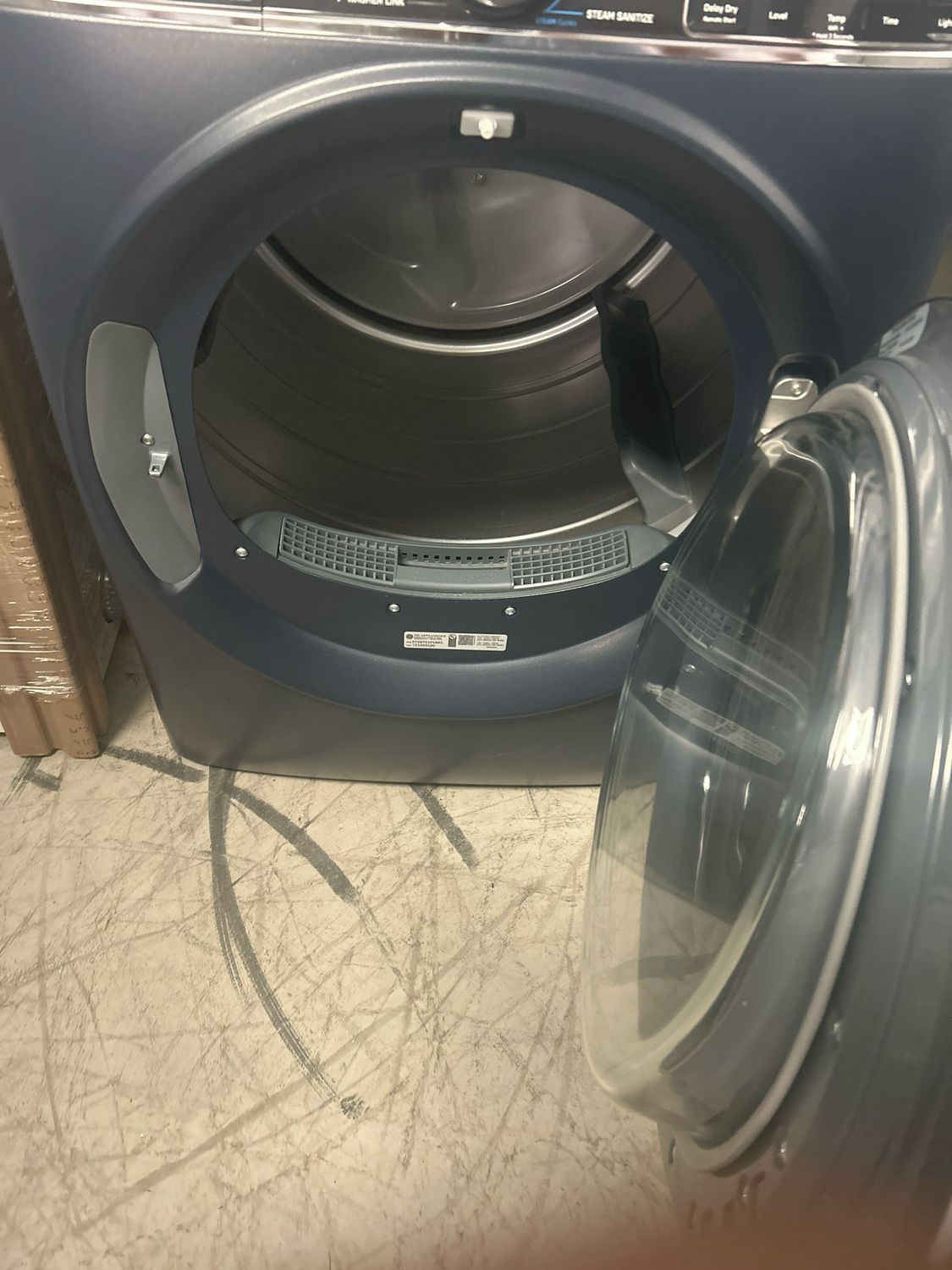 GE Profile PFD87ESPVRS 7.8 Cu. Ft. Stackable Smart Electric Dryer with Steam and Sanitize Cycle
