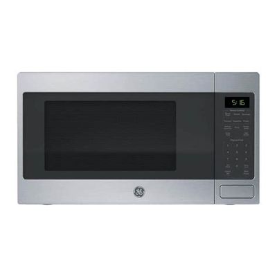 GE GCST16S1WSS 1.6CF Countertop Microwave with Sensor Cooking and Defrost - Stainless Steel