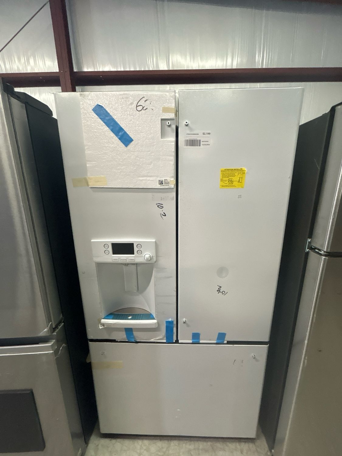 Cafe CYE22TP4MW2 22.1CF Counter - Depth French Door Refrigerator with Hot Water Dispenser