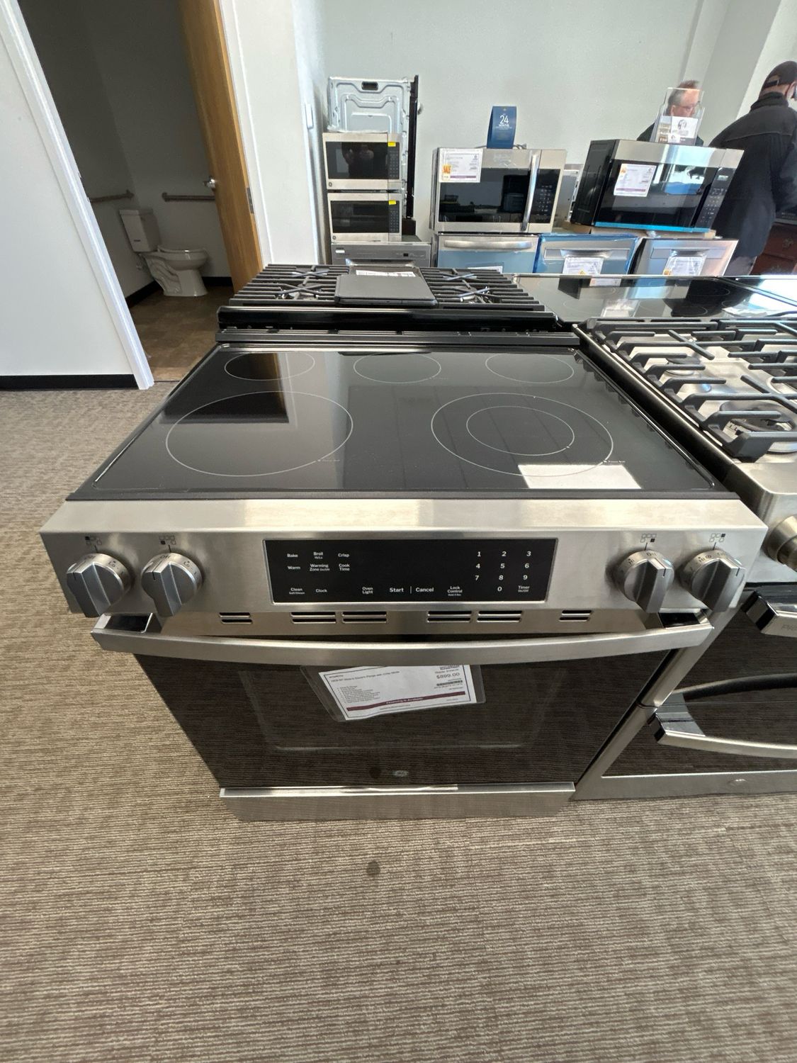 GE GRS500PVSS 30&quot; Slide-in Electric Range Stainless Steel