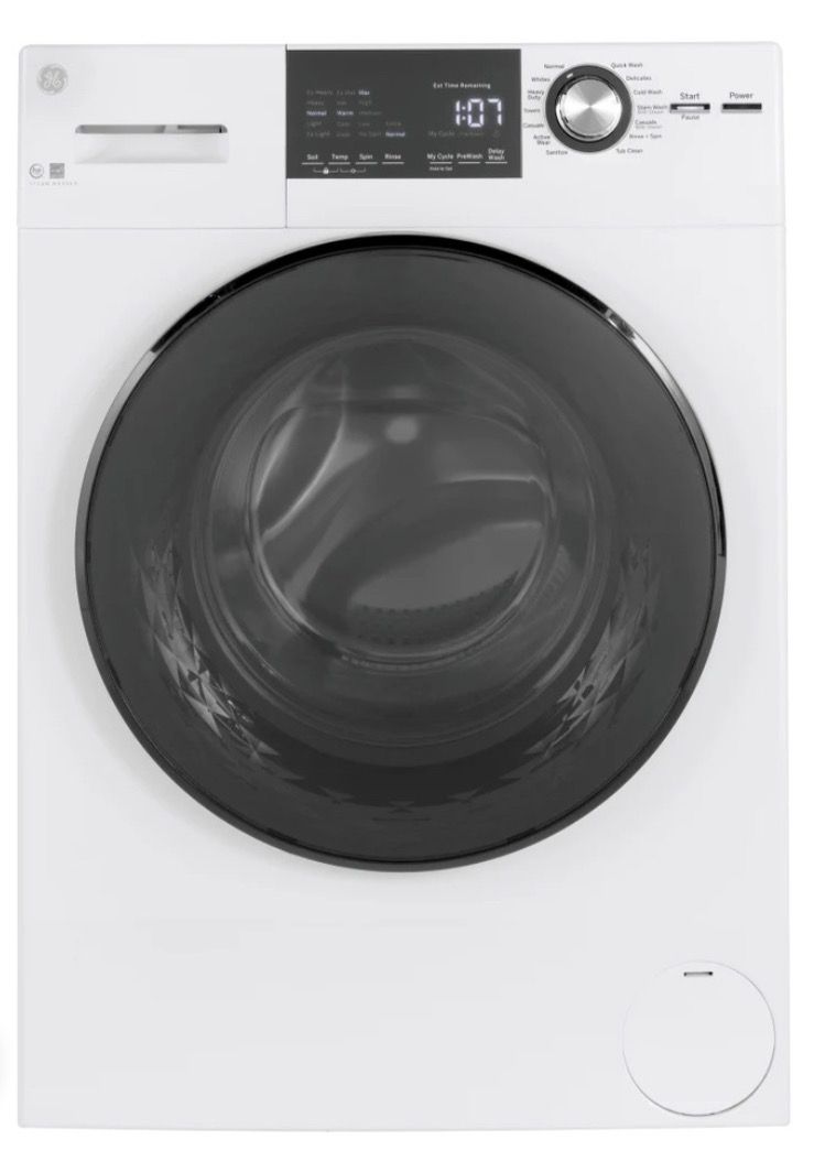 GE GFW148SSMWW  24&quot; 2.4CF Energy Star Front Load Washer with Steam