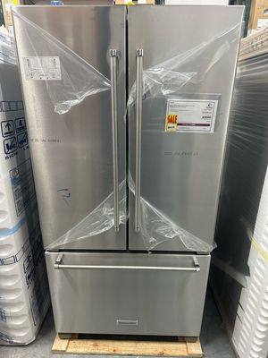 KitchenAid KRFC302ESS 22 cu. ft. 36-Inch Width Counter Depth French Door Refrigerator with Interior Dispense