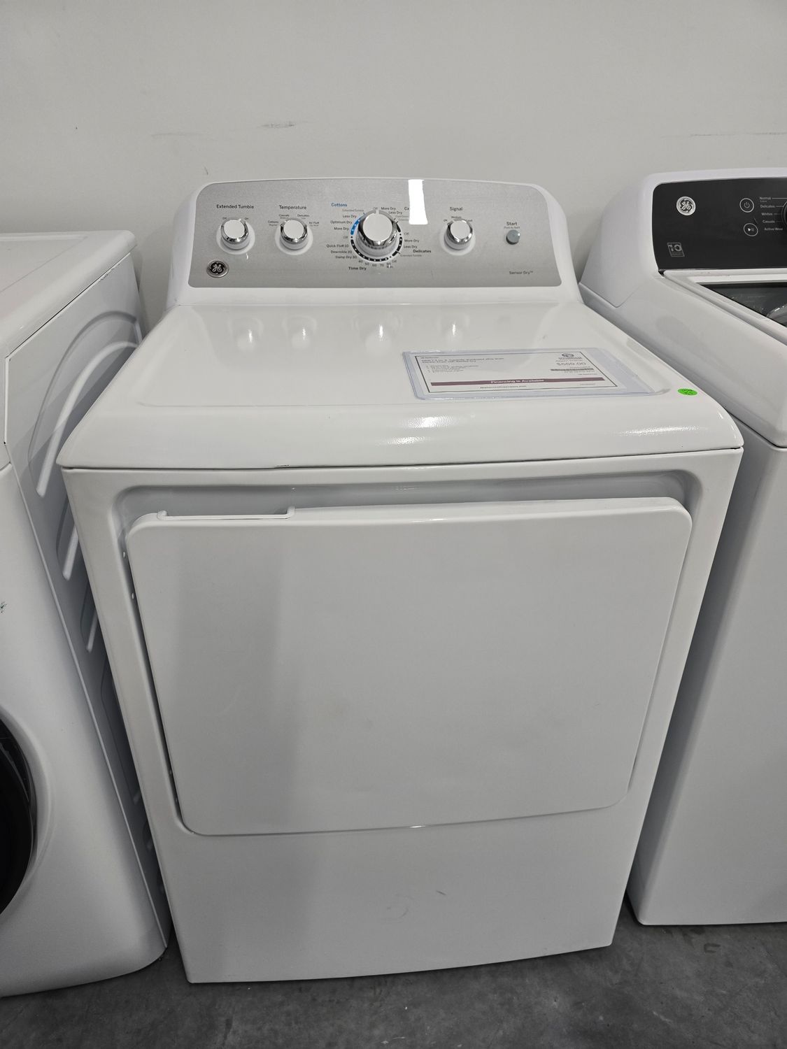 GE GTD45EASJWS 7.2 Cu. Ft. 4-Cycle Electric Dryer