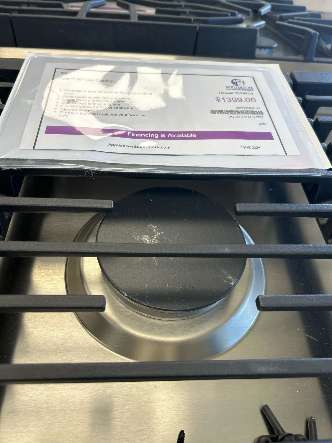 Cafe CGP70302NS1 30&quot; Gas Cooktop Built In