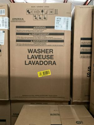 Whirlpool 4.7-4.8-cu ft Top Load Washer with Removable Agitator - White WTW5057LW MSRP $899