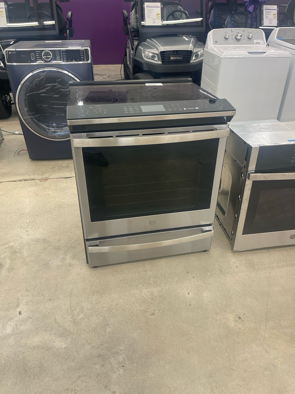 GE PSS93YPFS Profile 30&quot; Smart Slide-In Electric Convection Range MHC 1