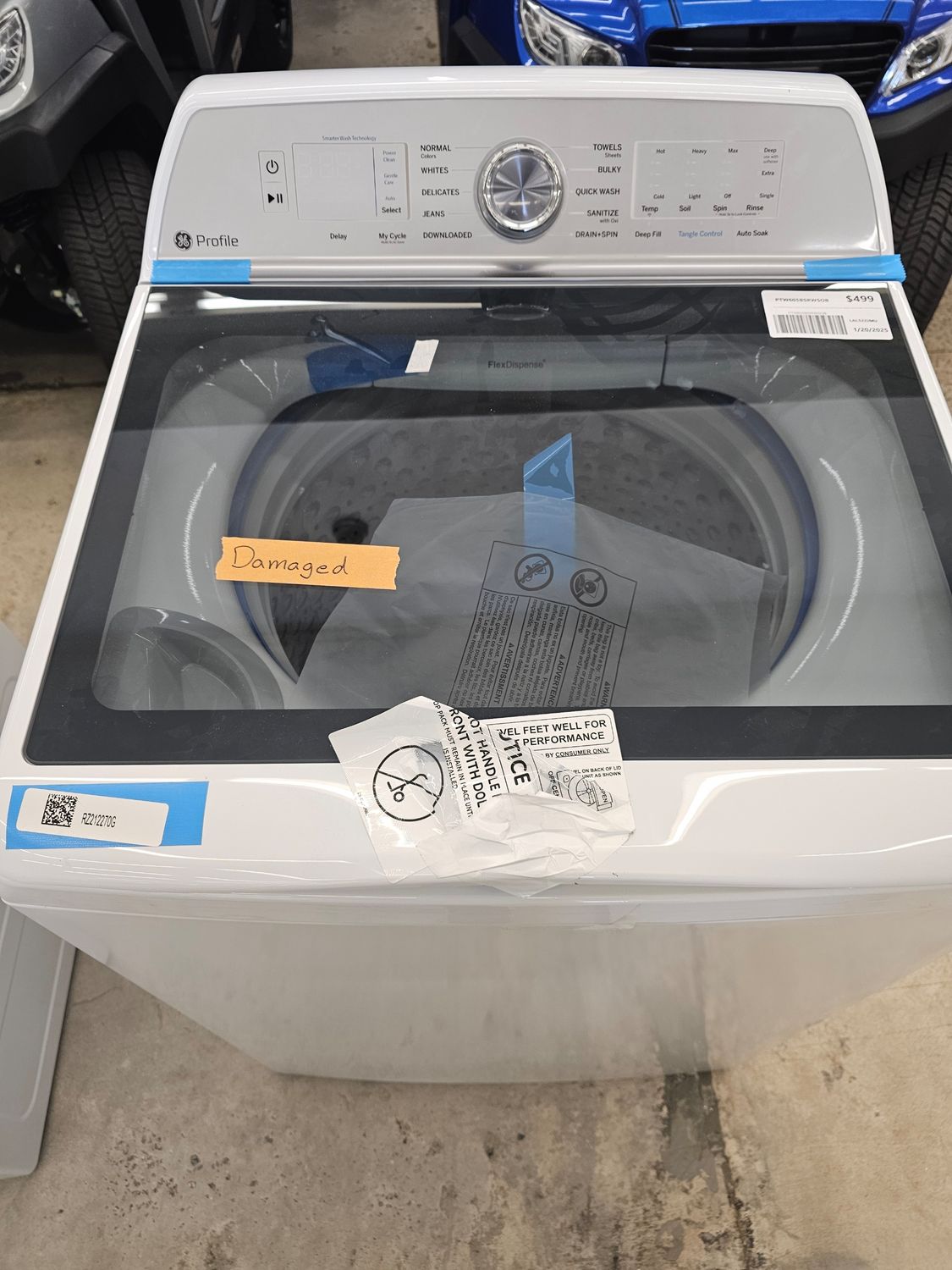 GE PTW605BSRWS Profile 4.9 cu. ft. Capacity Washer