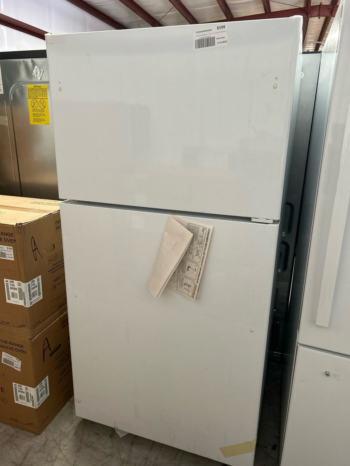 GE GTS22KGNRWW Top-freezer Refrigerator 21.9 cu. ft.