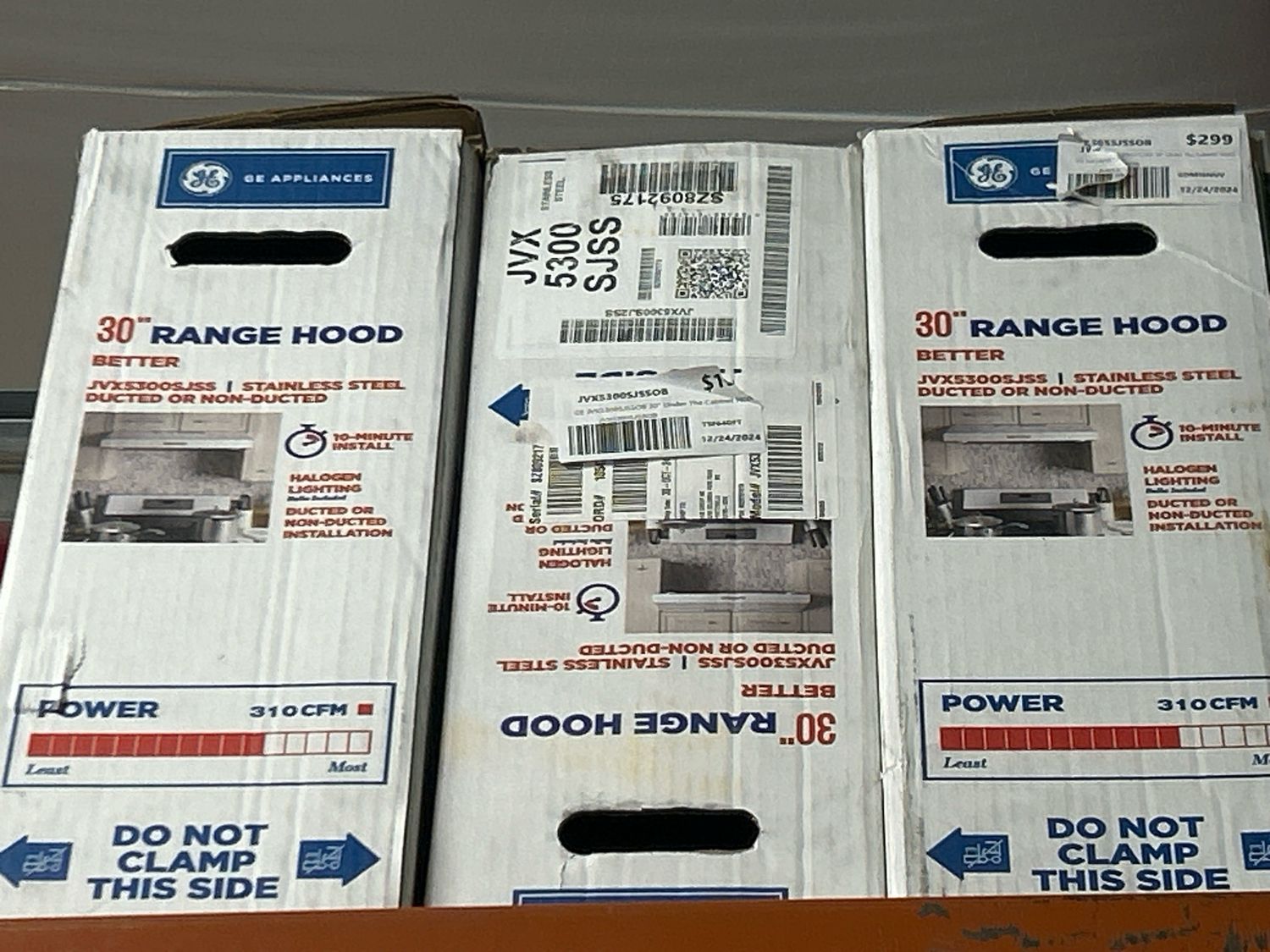 GE JVX5300SJSSOB 30&quot; Under The Cabinet Hood