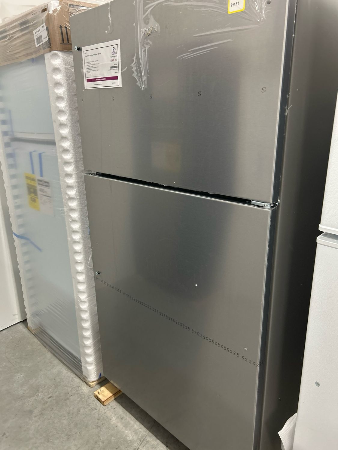 Whirlpool WRT311FZDZ 33&quot; Top Freezer 20CF Stainless Steel