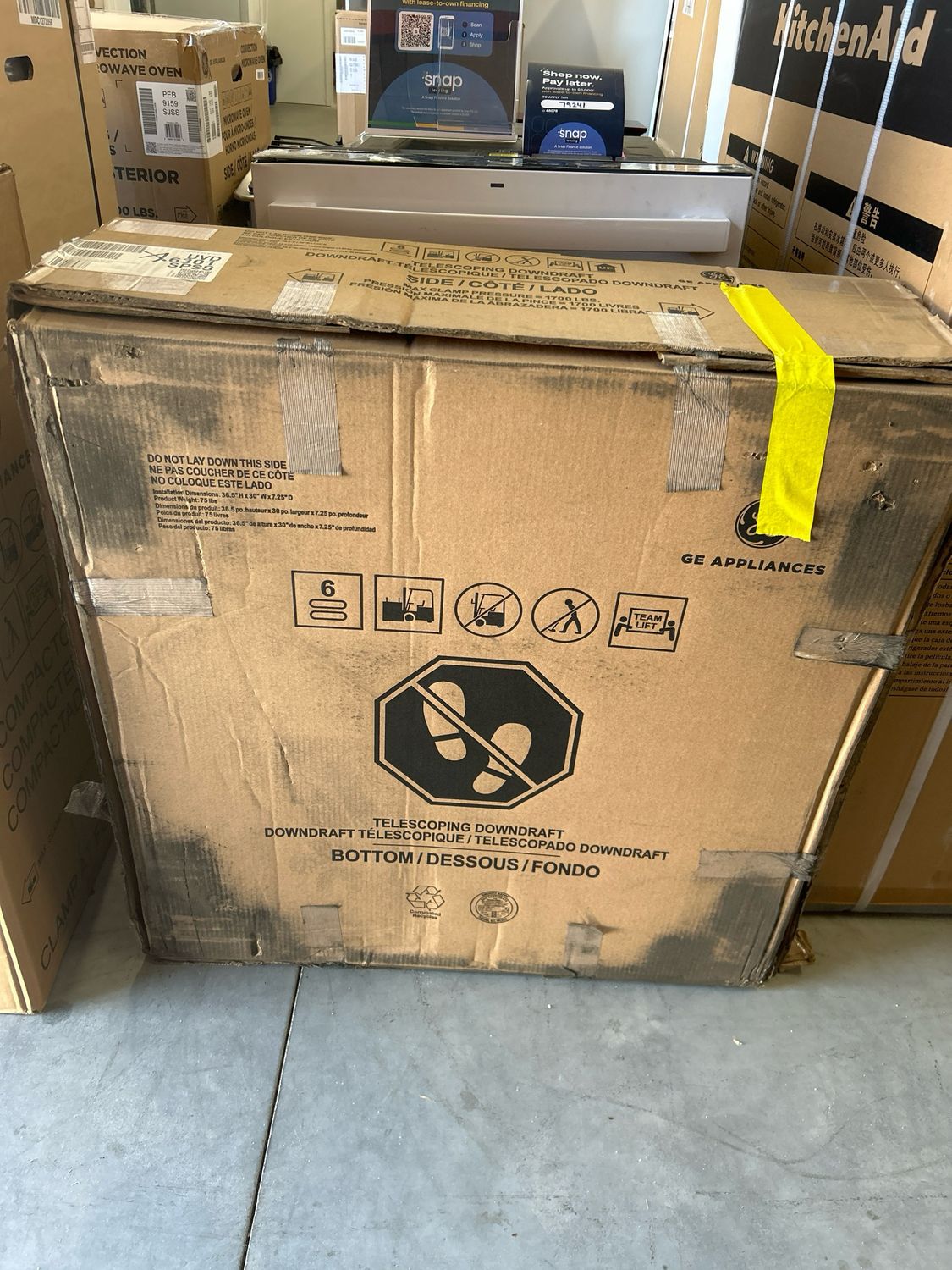 GE UVD6301SPSS Universal 30&quot; Telescopic Downdraft System MHC 1
