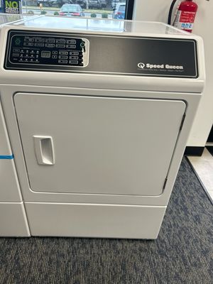 Speed Queen DF7004WE Electric Dryer, Front Control White with Pet Plus