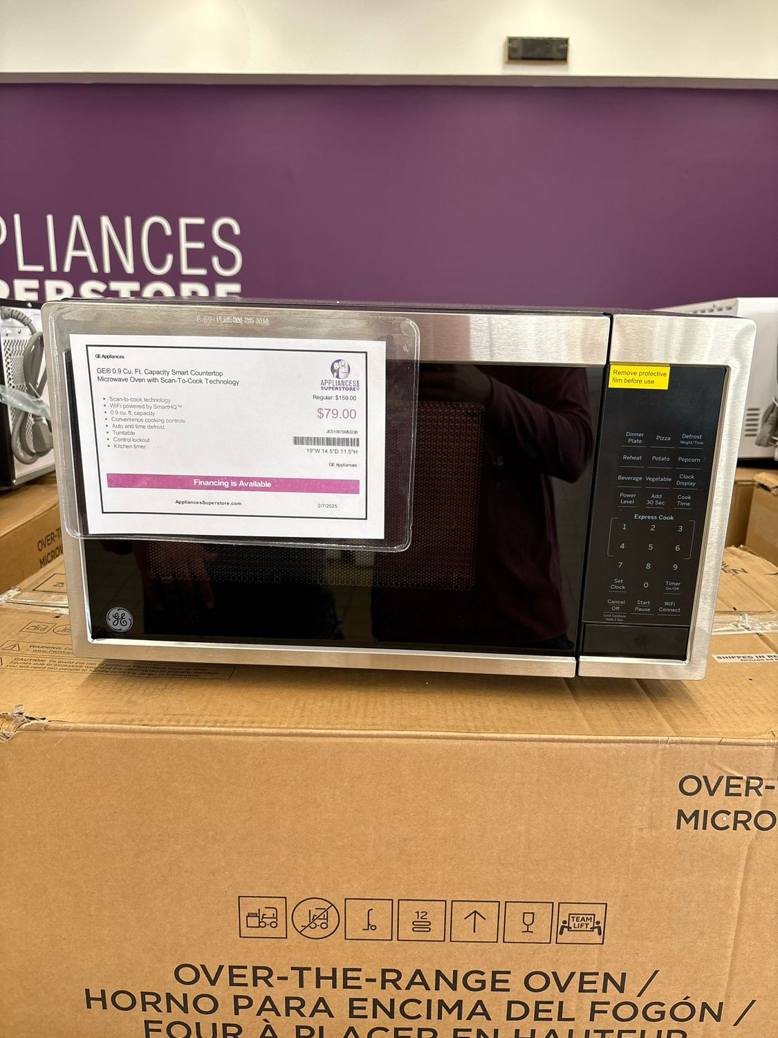 GE JES1097SMSS 0.9 Cu Ft Counter Top Microwave - MHC1