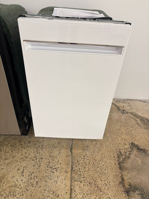 GE PDT145SGLWW Profile 18&quot; ADA Compliant Stainless Steel Interior Dishwasher with Sanitize Cycle Mhc1