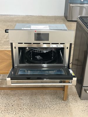 Cafe CSB912M2NS5 27&quot; Smart Five in One Oven with 120V Advantium Technology in Platinum Glass