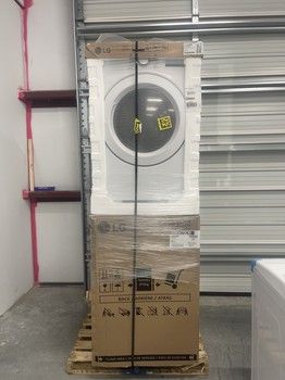 LG Washer and Dryer Set WM3470CW &amp; DLE3400W
