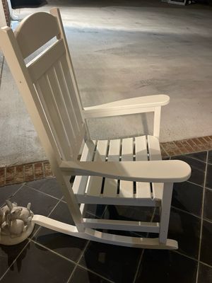 Pawleys Island SRPR1K SRPR1WH White AS Porch Rocker DW White