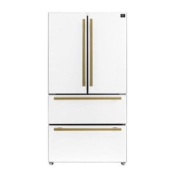 Forno FFRBI1820-36WHT French Door Refrigerator