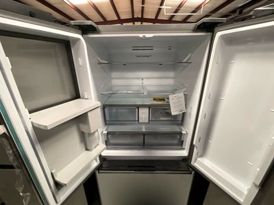 Samsung RF30BB6600APAA bespoke 3-door French door refrigerator with customizable door panel 30 cu. ft.
