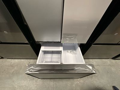 Samsung RF30BB6600APAA bespoke 3-door French door refrigerator with customizable door panel 30 cu. ft.
