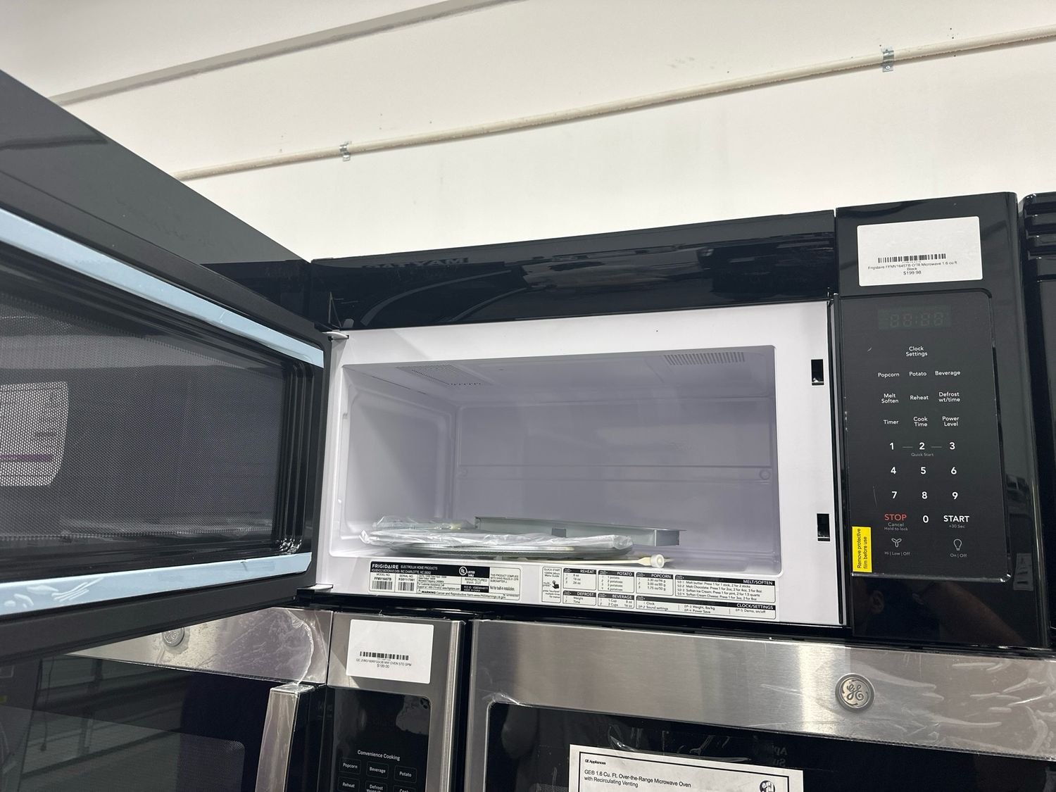 Frigidaire FFMV1645TB 1.6 Cu. Ft. Over-The-Range Microwave