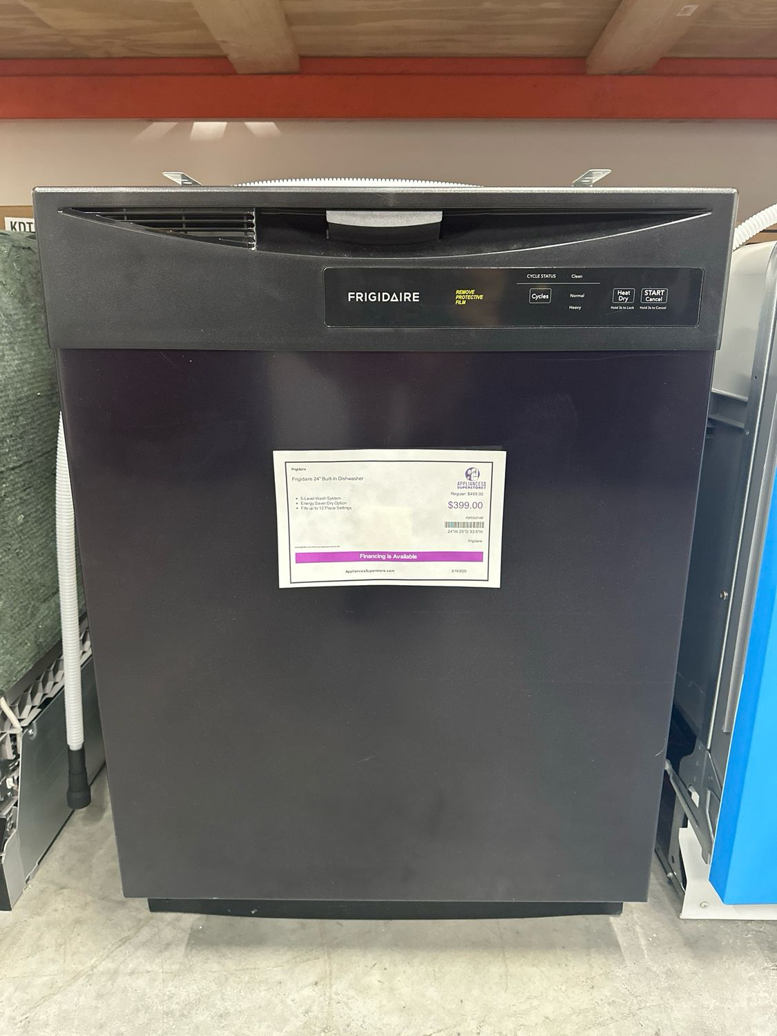 FDPC4221AB Frigidaire 24&quot; Built-In Dishwasher Black