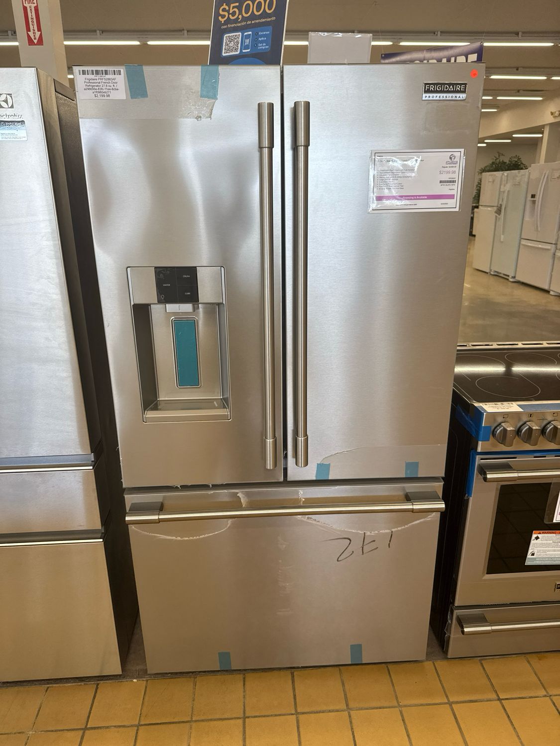 Frigidaire PRFS2883AF Professional French Door Refrigerator 27.8 cu. ft.