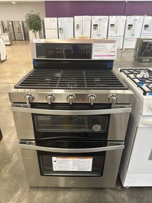 Whirlpool WGG745S0FS 6.0 Cu. Ft. Gas Double Oven Range with EZ-2-Lift™ Hinged Grates