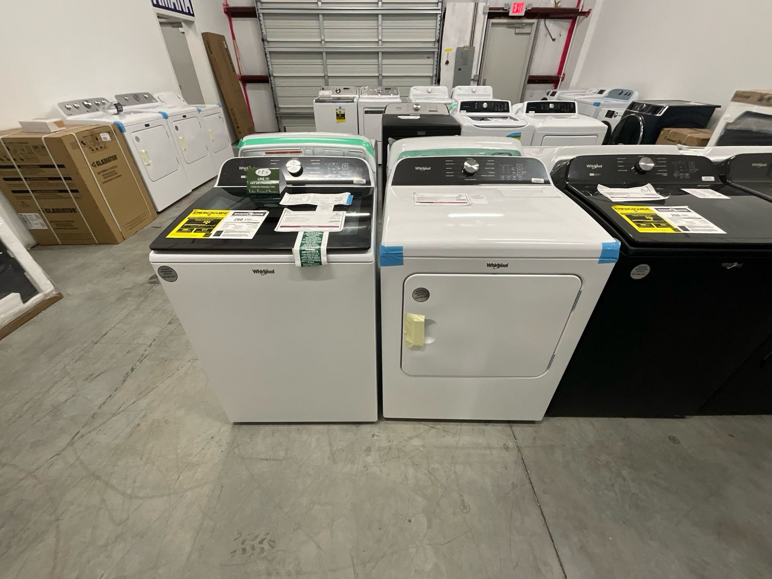 Whirlpool Washer And Dryer Set (WTW6157PW) 5.2-5.3 Cu Ft Top-Load Washer With Removable Agitator And (WED6150PW) 7.0 Cu Ft Top Load Electric Dryer With Moisture Sensor