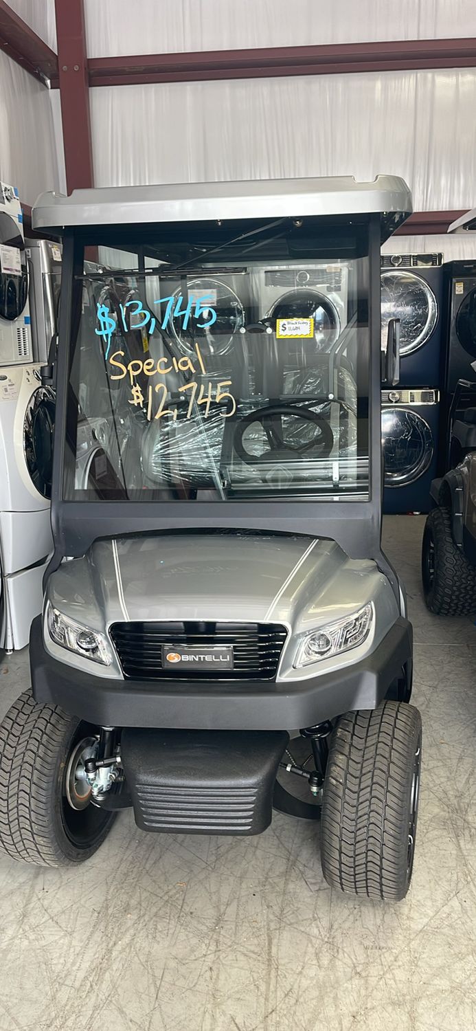 Bintelli 4 Passenger Titanium Lithium 105ah Golf Cart