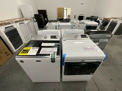 Maytag Set In White, Maytag MVW6230RHW Smart Top Load Washer With Extra Power 4.7 Cu Ft And Maytag MED6230RHW Smart Top Load Electric Dryer With Extra Power Button 7.4 Cu Ft