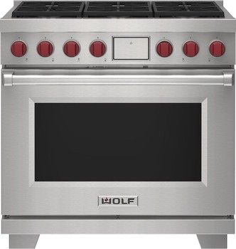 WOLF DF36650SP 36" Duel Fuel 6 Burner Range WOLF DF36650SP 36" Duel Fuel 6 Burner Range