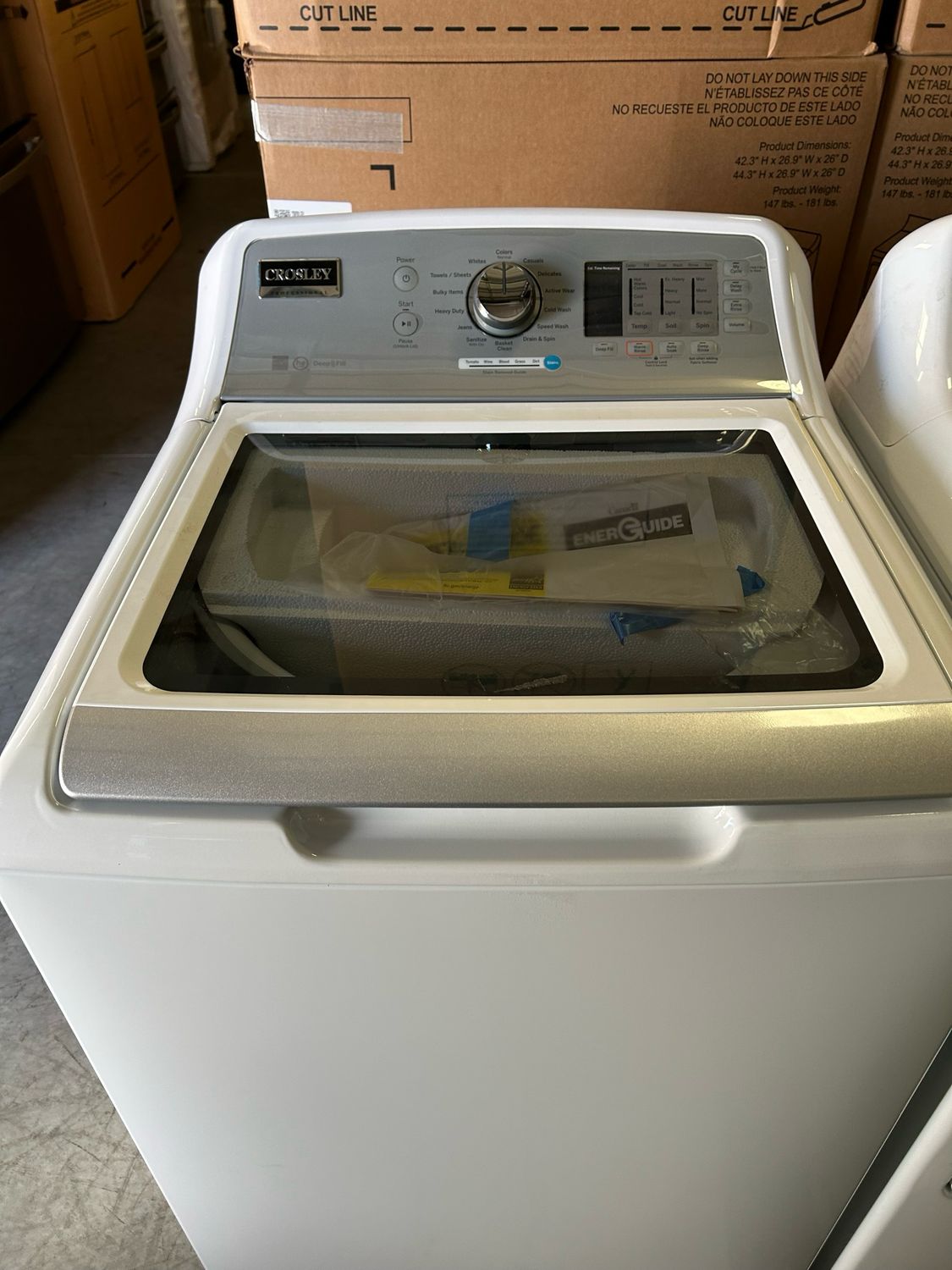 Crosley YTW4514SNWS Top Load Washer 4.5 cu ft White